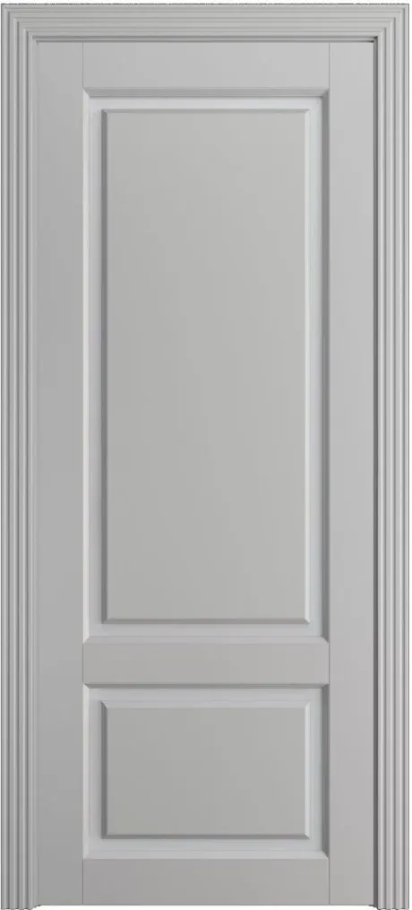 Межкомнатная дверь со стеклом Мадрид Грей Эмаль (Шейл Дорс)