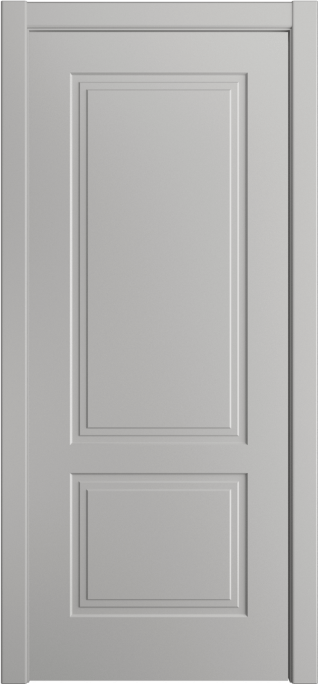 Глухая межкомнатная дверь ID-Челси 2 Грей Эмаль (Мильяна)