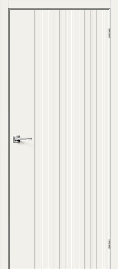 Межкомнатная дверь глухая Граффити-32 Whitey (BRAVO)