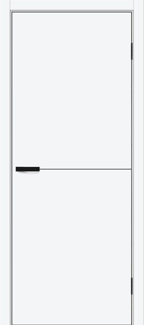 Межкомнатная дверь глухая Браво-0.21.П White Silk (BRAVO)