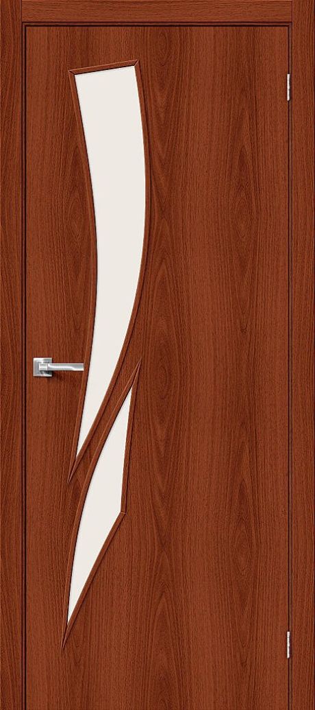 Межкомнатная дверь остекленная 8С Л-11 (ИталОрех) (BRAVO)