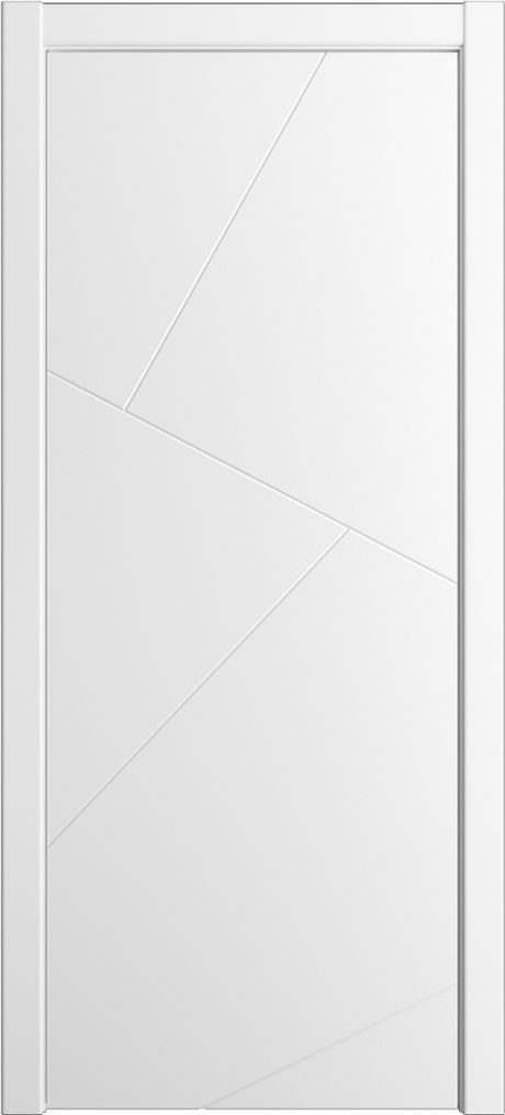 Глухая межкомнатная дверь ID-VL Белоснежный Эмаль (Мильяна)