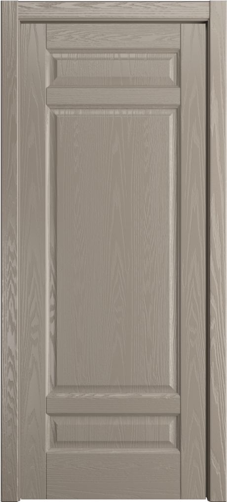 Глухая межкомнатная дверь Клариса Латте Шпон (Мильяна)