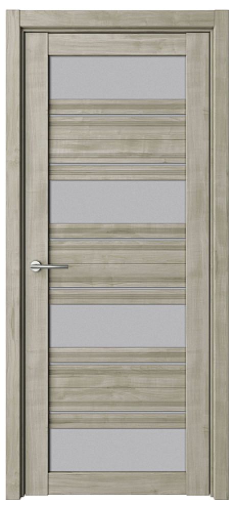 Межкомнатная дверь со стеклом Монтана Графит Soft Touch Стекло мателюкс (ALBERO)