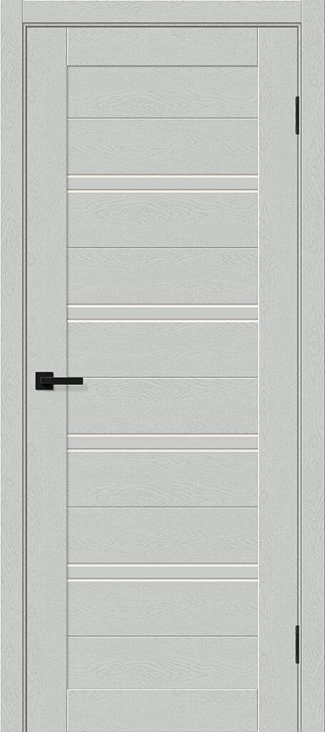 Межкомнатная дверь остекленная Браво-28/2 (GS) Grey Silkwood (BRAVO)