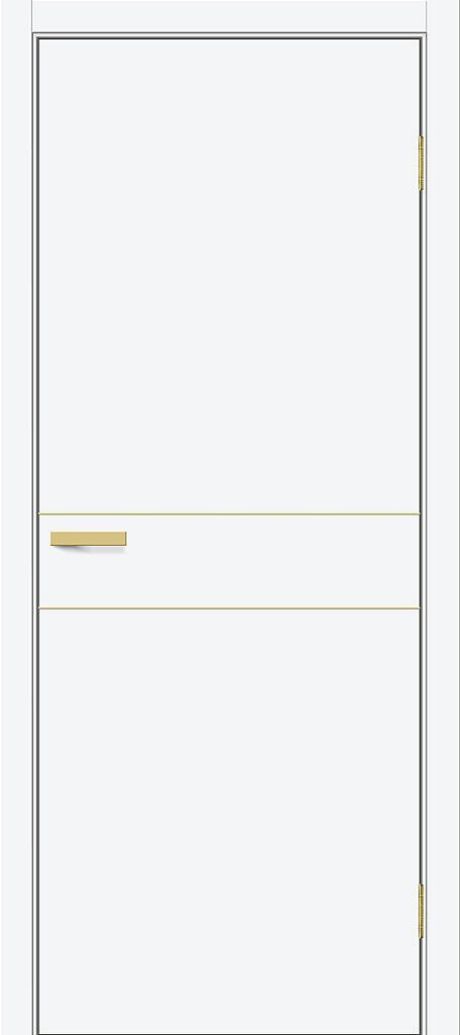 Межкомнатная дверь глухая Браво-0.24.П (SG:P3) White Silk (BRAVO)
