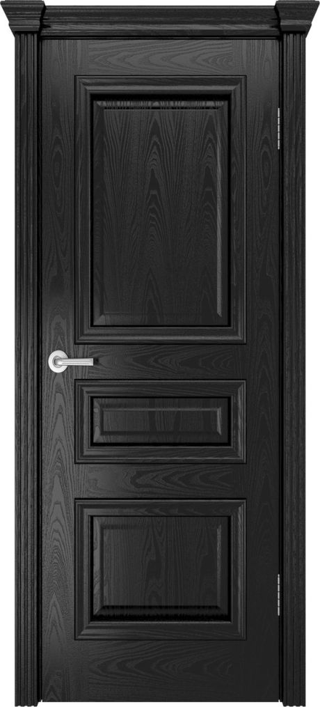 Глухая межкомнатная дверь Бристоль Сити Неро Шпон (Мильяна)