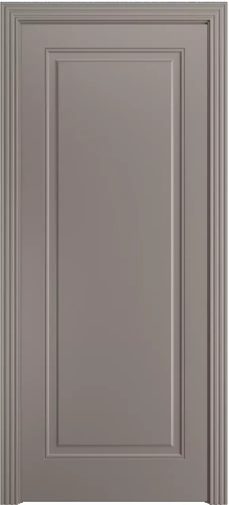 Глухая межкомнатная дверь Бьянка-1 Темно-серый Эмаль (Бипи Дорс)