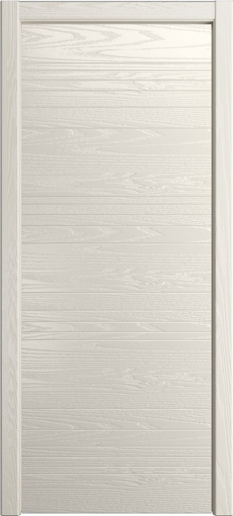 Глухая межкомнатная дверь ID-E Бежевый Шпон (Мильяна)