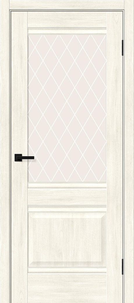 Межкомнатная дверь остекленная Прима-3 Nordic Oak (Mr.wood)