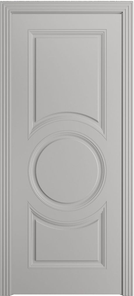 Глухая межкомнатная дверь Адриана-Ф Грей Эмаль (Мильяна)