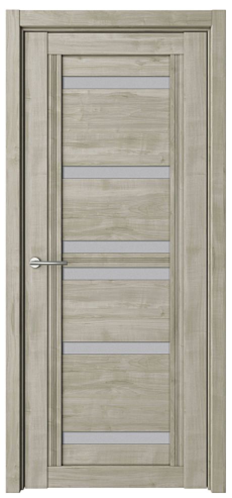 Межкомнатная дверь со стеклом Миссури Графит Soft Touch Стекло мателюкс (ALBERO)