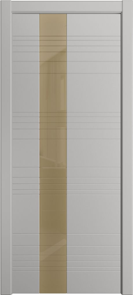 Межкомнатная дверь со стеклом ID-HL Грей Эмаль (Мильяна)