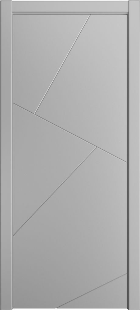 Глухая межкомнатная дверь ID-VL Светло серая Эмаль (Мильяна)