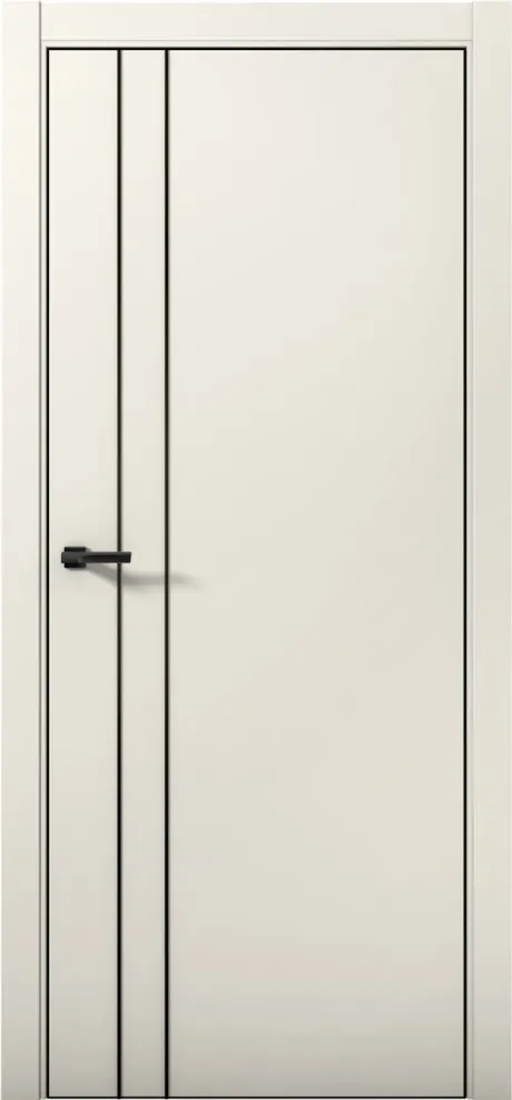Межкомнатная дверь ESTETICA 04 Магнолия Кромка AL Black (Brandoors)