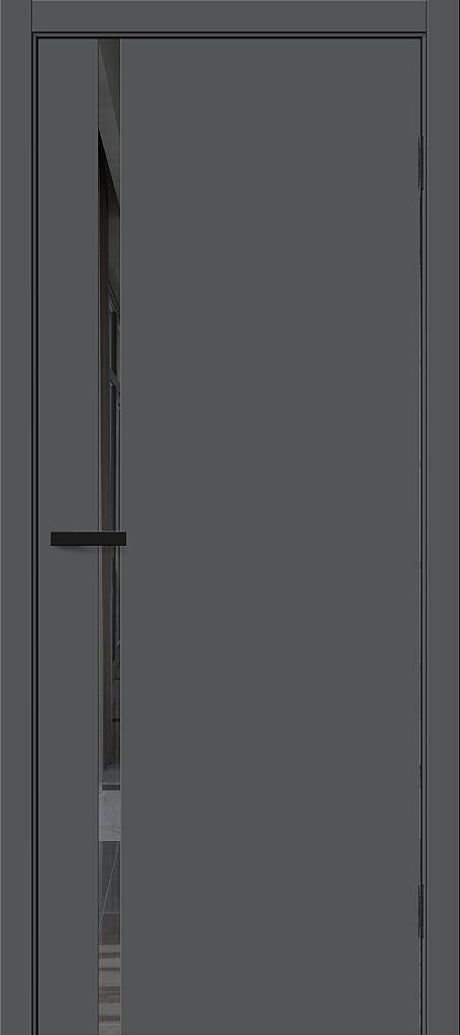 Межкомнатная дверь остекленная Браво-0.40.П Stormy Silk (BRAVO)