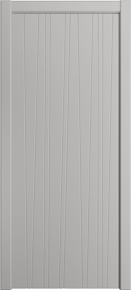 Глухая межкомнатная дверь ID-V Грей Эмаль (Мильяна)