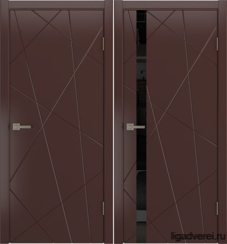 Межкомнатная дверь Fiesta Шоколад Эмаль (Лига дверей)