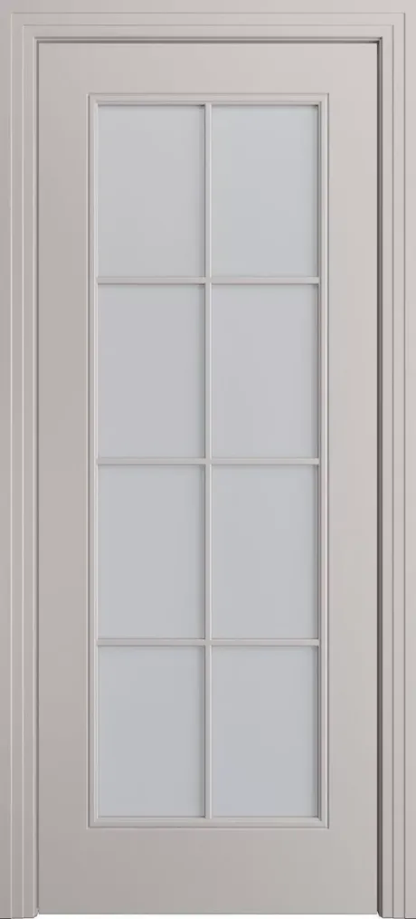 Межкомнатная дверь со стеклом Версаль-Ф Loft (8) Агат Эмаль (Мильяна)