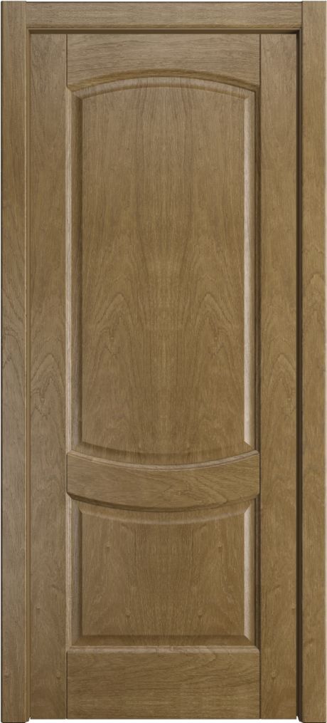Глухая межкомнатная дверь Эрнеста Дуб янтарь Шпон (Мильяна)