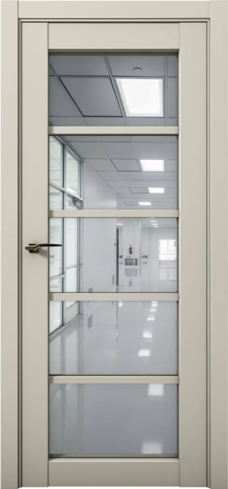 Межкомнатная дверь с зеркалом PRIME 23 Силк грей (Brandoors)