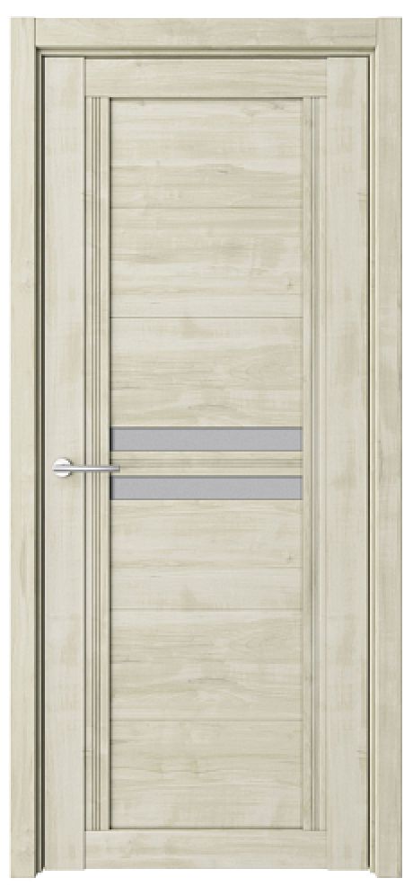 Межкомнатная дверь со стеклом Каролина Кремовый Soft Touch Стекло мателюкс (ALBERO)