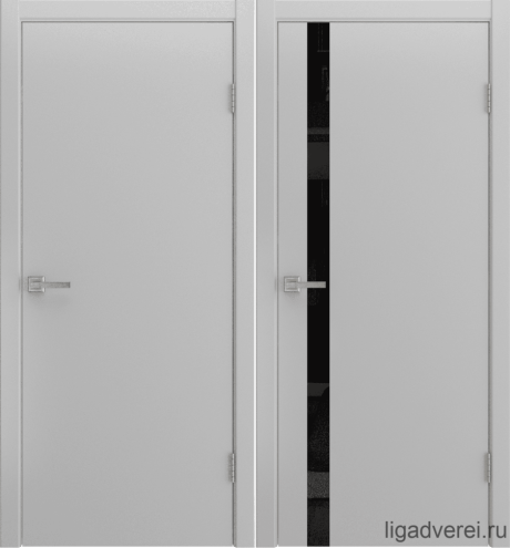 Межкомнатная дверь Zerro Светло-серый Эмаль (Лига дверей)