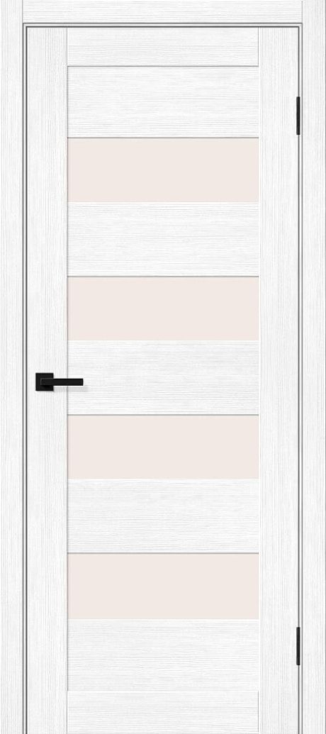 Межкомнатная дверь остекленная Браво-23 Snow Melinga (BRAVO)