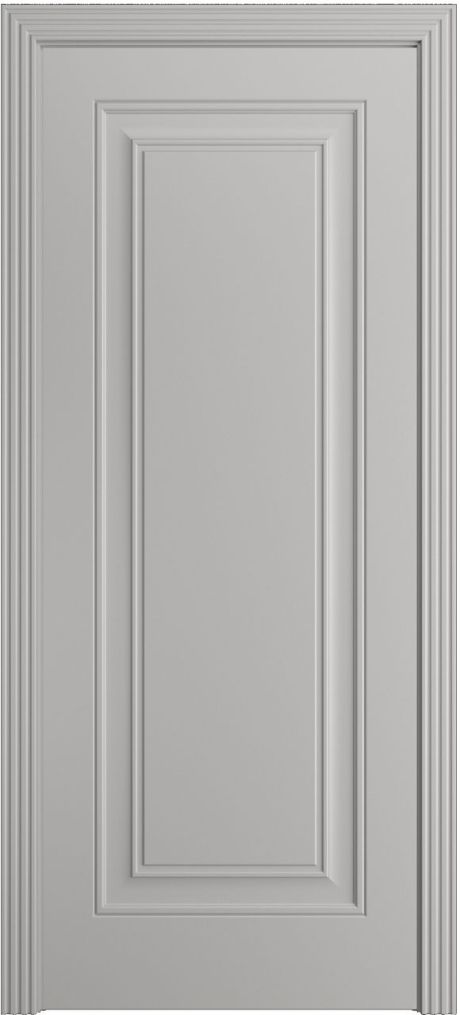 Глухая межкомнатная дверь Версаль-Ф Грей Эмаль (Мильяна)