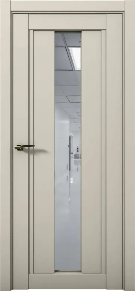 Межкомнатная дверь с зеркалом PRIME 03 Силк грей (Brandoors)