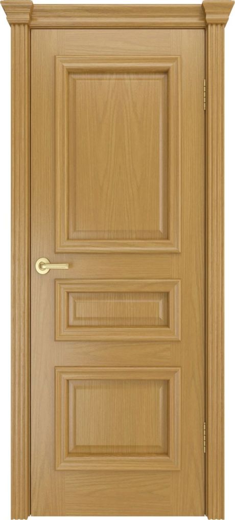 Глухая межкомнатная дверь Бристоль Сити Дуб золото Шпон (Мильяна)