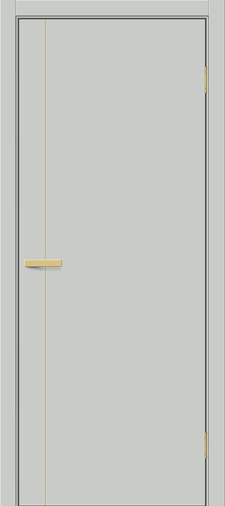 Межкомнатная дверь глухая Браво-0.10.П (SG:P3) Grey Silk (BRAVO)