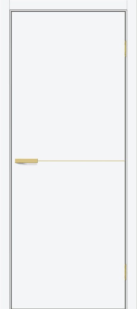 Межкомнатная дверь глухая Браво-0.21.П (SG:P3) White Silk (BRAVO)