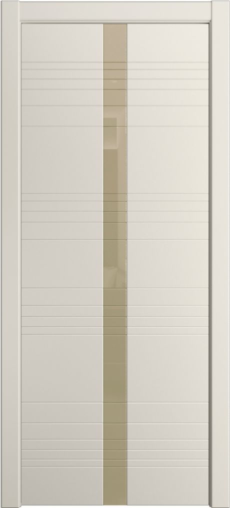 Межкомнатная дверь со стеклом ID-X Бежевый Эмаль (Мильяна)
