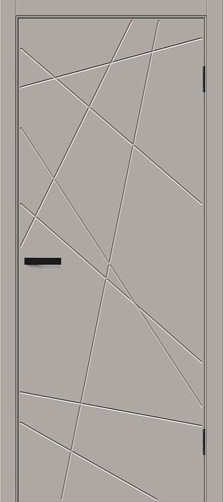 Межкомнатная дверь глухая Граффити-5.Д Grey Pro (BRAVO)