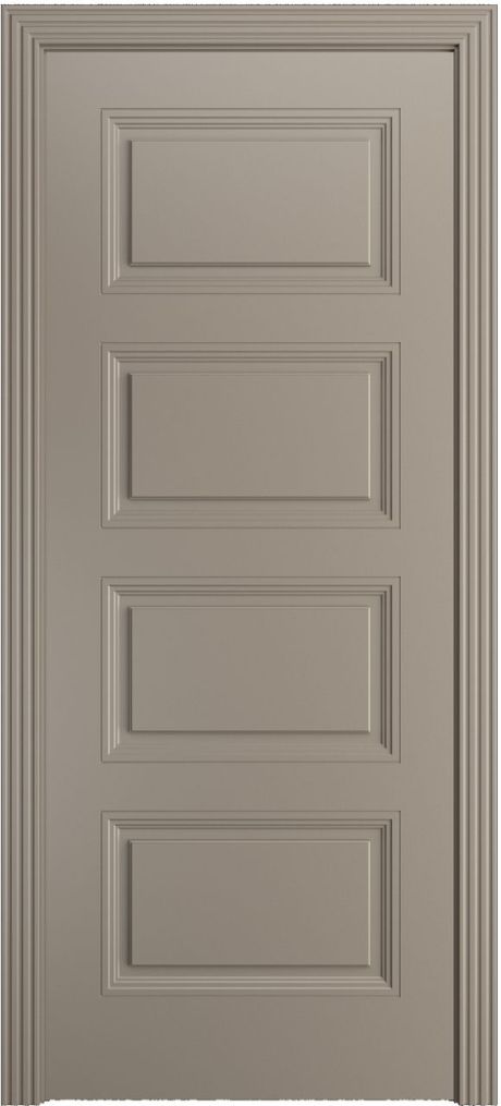 Глухая межкомнатная дверь Манхэттен-4 Латте Эмаль (Бипи Дорс)