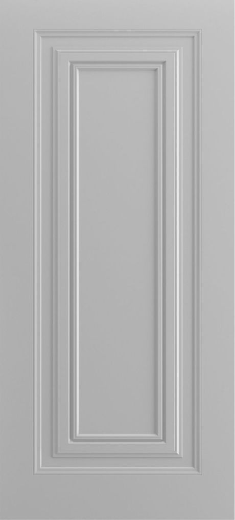 Глухая межкомнатная дверь Титул-1 В1 RAL 7047 Эмаль (Шейл Дорс)
