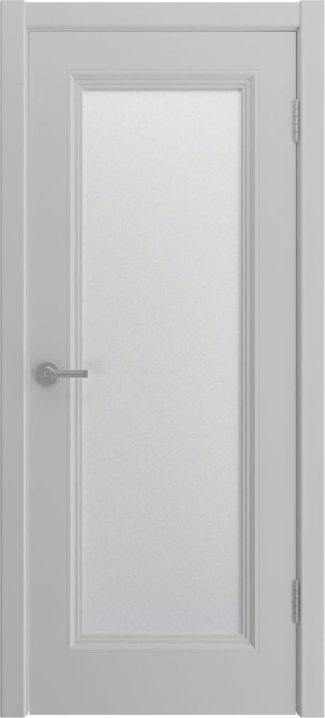 Межкомнатная дверь со стеклом Вижн-1 RAL 7047 Эмаль (Шейл Дорс)