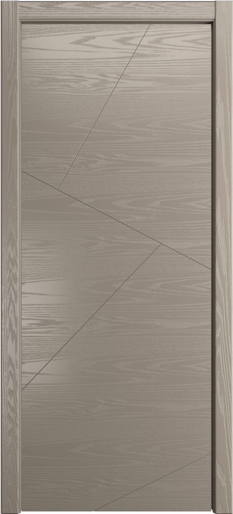 Глухая межкомнатная дверь ID-VL Латте Шпон (Мильяна)