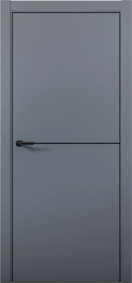 Межкомнатная дверь ESTETICA 02 Антрацит Кромка AL Black (Brandoors)