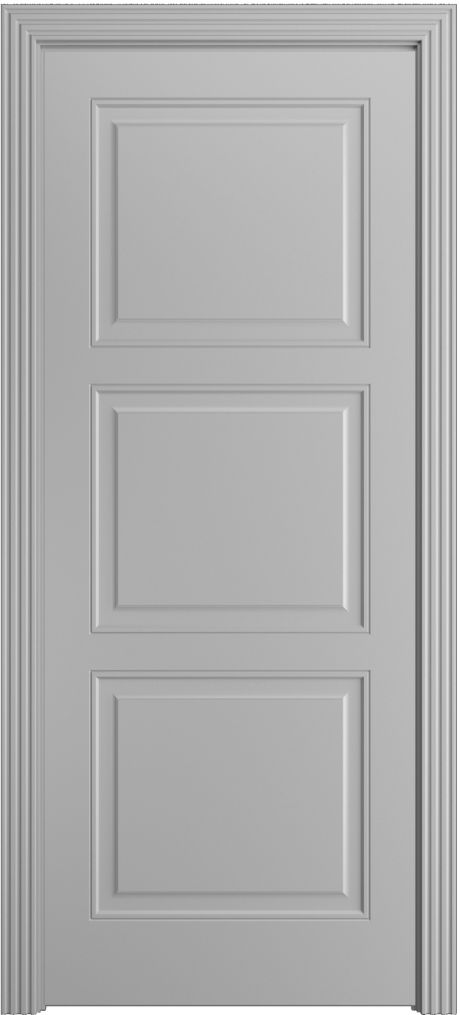 Глухая межкомнатная дверь Бьянка-8 Светло серая Эмаль (Бипи Дорс)