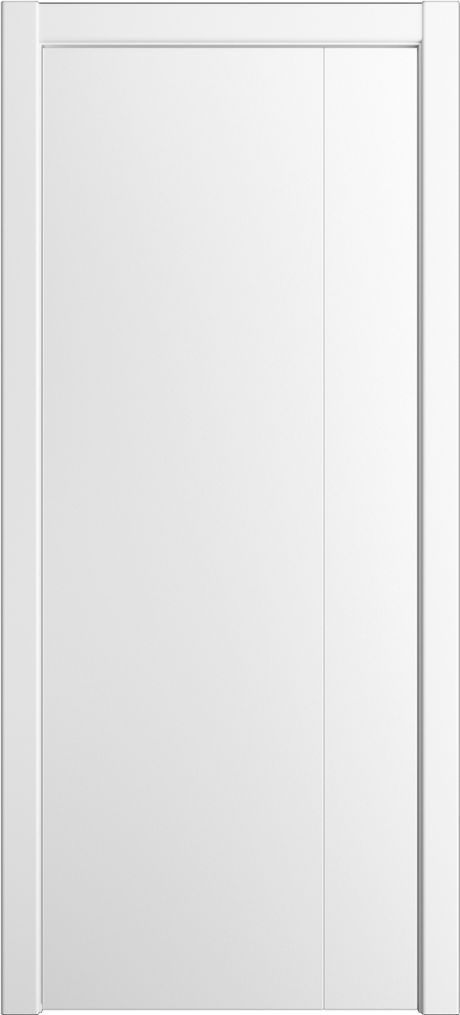 Глухая межкомнатная дверь ID-L Белоснежный Эмаль (Мильяна)