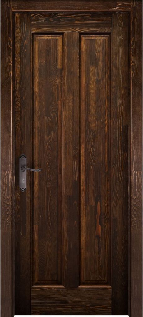 Глухая межкомнатная дверь Сорренто Античный орех Массив сосны (ОКА)