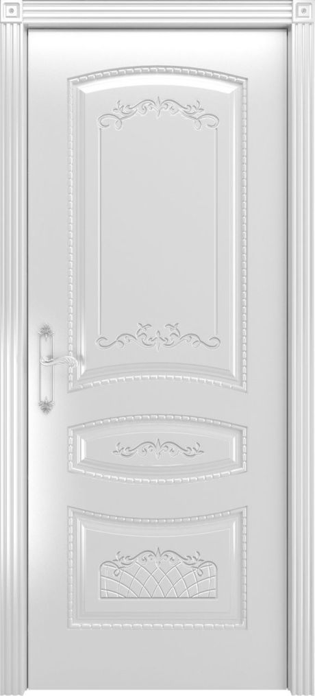 Глухая межкомнатная дверь Соната В3 Белый Эмаль (Шейл Дорс)