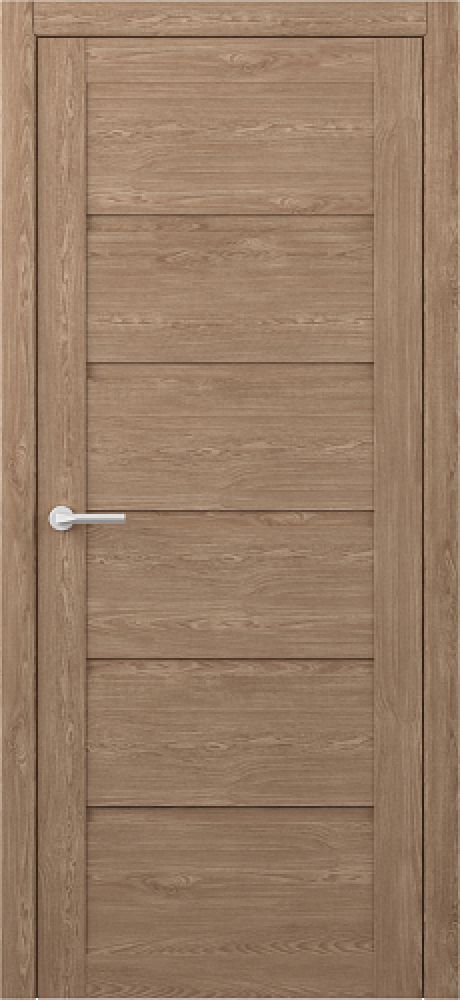Глухая межкомнатная дверь Вена Натуральный дуб Эко-шпон (ALBERO)