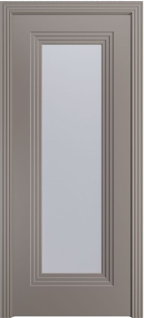 Межкомнатная дверь со стеклом Каролина-1 Темно-серый Эмаль (Бипи Дорс)