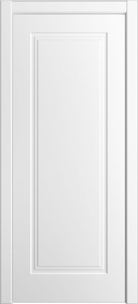 Глухая межкомнатная дверь ID-Челси 1 Белый Эмаль (Мильяна)
