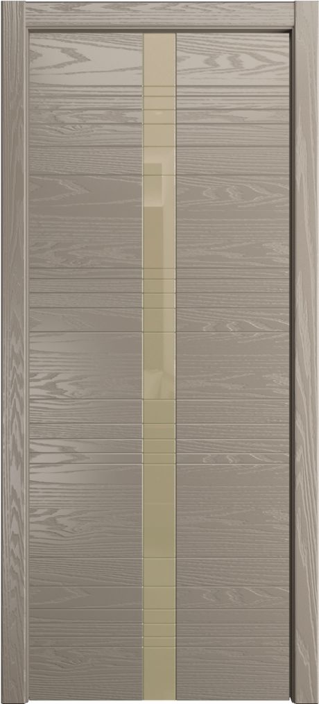 Межкомнатная дверь со стеклом ID-X Латте Шпон (Мильяна)