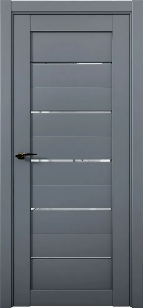 Межкомнатная дверь с зеркалом PRIME 01 Антрацит (Brandoors)