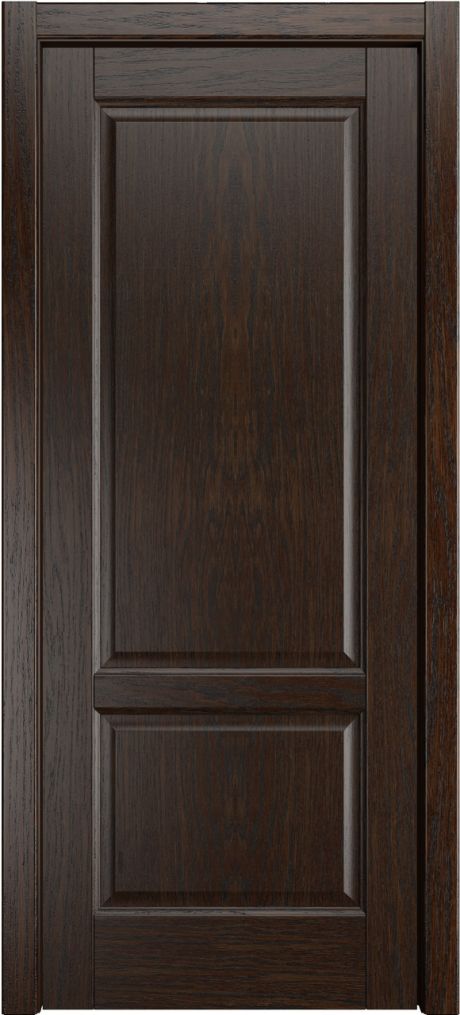 Глухая межкомнатная дверь Ровена Дуб коньячный Шпон (Мильяна)